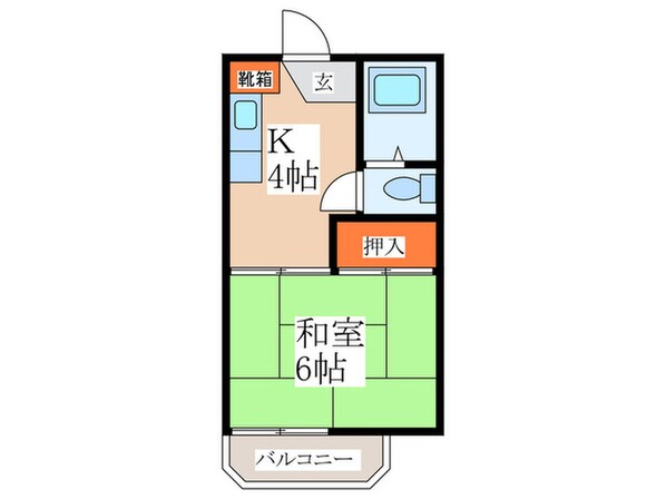 グリーンパレスの物件間取画像